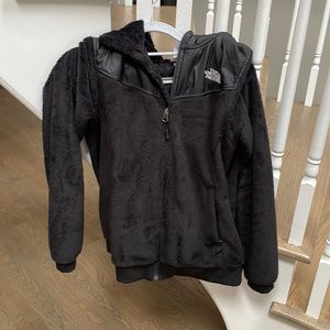 North face womens M Denali high pile fuzzy fleece with hood